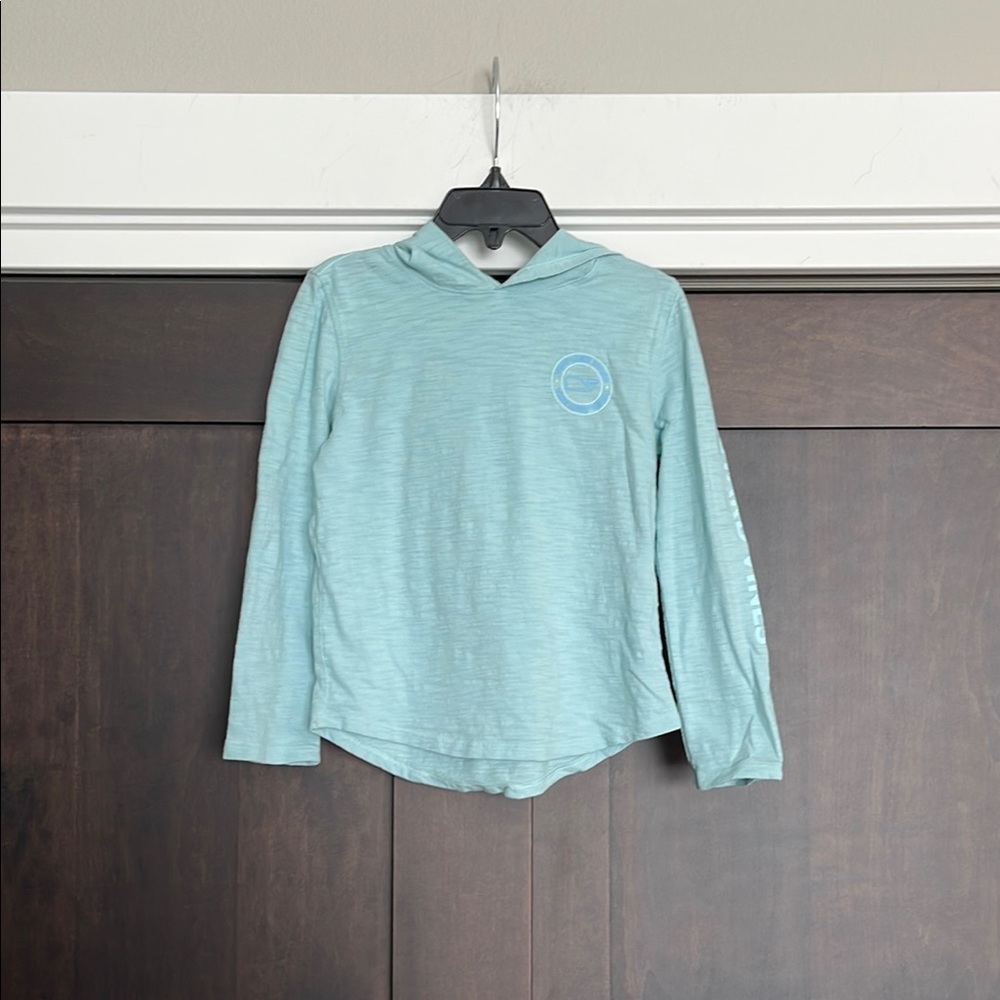 Vineyard Vines Aqua Lightweight Long Sleeve Hoodie size 4T NEW